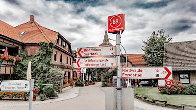 Der Dorfkern mit dem Alten Gasthaus Lanvers