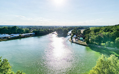 Blick auf das Nasse Dreieck in Hörstel-Bevergern