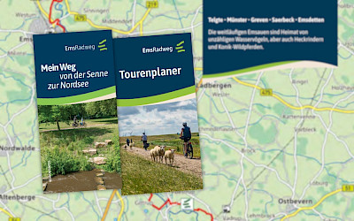 Broschüren Emsradweg