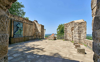 Herrliche Aussicht von der Burgruine in Tecklenburg